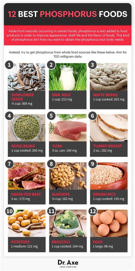 Top Foods High in Phosphorus, Benefits, Recipes, Supplements - Dr. Axe | Health food, Coconut ...