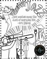 Jazz Coloring Page FREEBIE By Jen Elizabeths Music Store  TPT sketch template