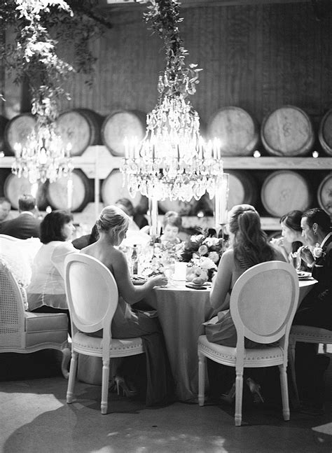 Candlelit Wedding Reception in Chateau Elan's Cask Room