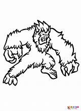 Yeti Coloring Pages To Print  Free Printable sketch template