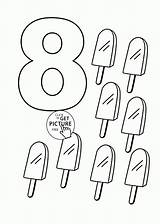 Number 8 coloring Pages For Kids Counting Sheets Printables Free  sketch template
