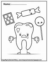 Printable Kindergarten Dental Coloring Pages sketch template