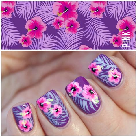 Tropical Nails inspired by Victoria’s Secret Wallpaper Fancy Nails, Diy Nails, Pretty Nails ...