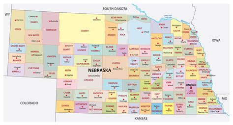 Exploring The Map Of Counties In Nebraska - Map Of Germany