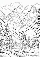 Rocky Mountain National Park Coloring Pages Sketch Page sketch template