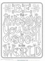 Today Is Going To Be Awesome Coloring Page  Demian Blog sketch template