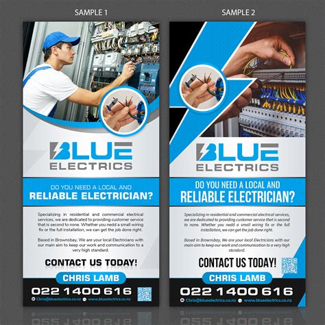 Conservative, Upmarket, Electrician Flyer Design for a Company by SAI DESIGNS | Design #22301626