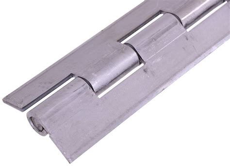 3" Wide Continuous Hinge - 6' Long - 1/2" Pin Diameter - Steel Marlboro ...