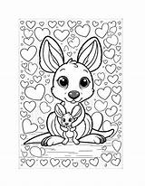 Free Kangaroo Coloring Pages For Kids sketch template