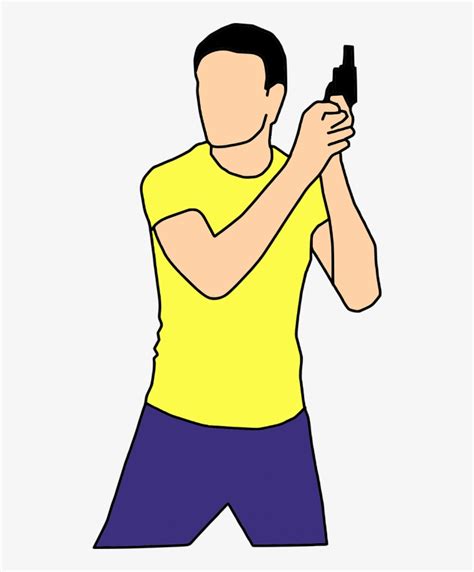 Vector Graphics - Man Holding A Gun Clipart PNG Image | Transparent PNG Free Download on SeekPNG