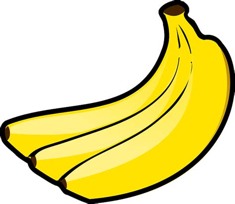 Banana Bunch Fruit · Free vector graphic on Pixabay