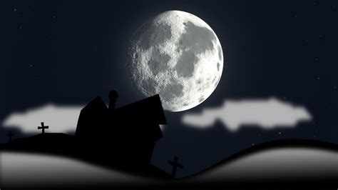 Halloween Full Moon Wallpaper