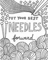 Knitting Coloring Pages  sketch template