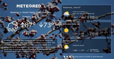 Slidell Radar Site, LA Weather 14 days - Meteored