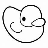 Rubber Duck Coloring Pages  Free Printable For Kids sketch template