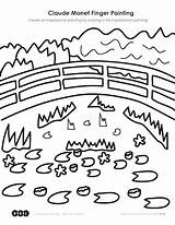 Coloring Pages Claude Monet sketch template