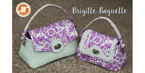 The Brigitte Baguette Bag sewing pattern - Sew Modern Bags