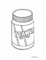 Peanut Butter And Jelly Coloring Page Sketch sketch template