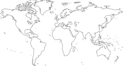 【Mapamundi para imprimir】🥇 | Mapas del mundo | Planisferios