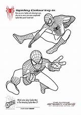 Spiderman Printable Coloring Sheet sketch template