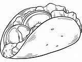 Taco Coloring Pages  Free Printable For Kids sketch template