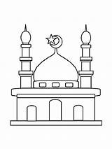 Mosque coloring Pages sketch template