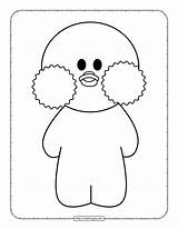 Free Printable Paper Duck Pdf Coloring Pages For Kids sketch template