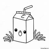 Cute Milk Carton With Straw Coloring Page  Pagescom sketch template