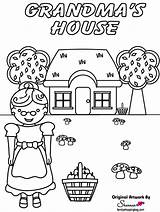 Little Red Riding Hood Coloring Pages sketch template