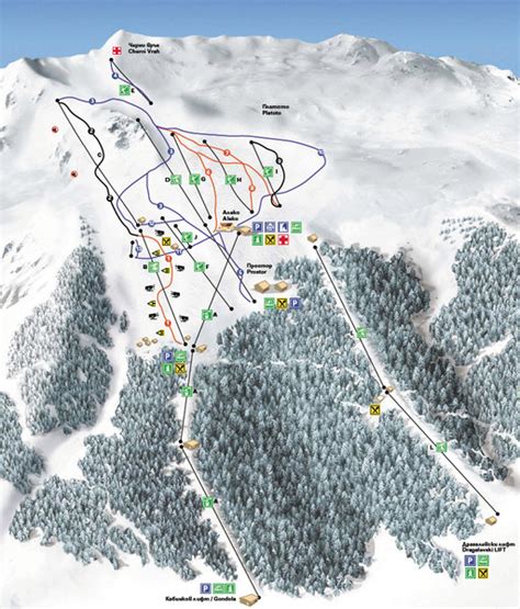 Vitosha Ski map - sofia • mappery