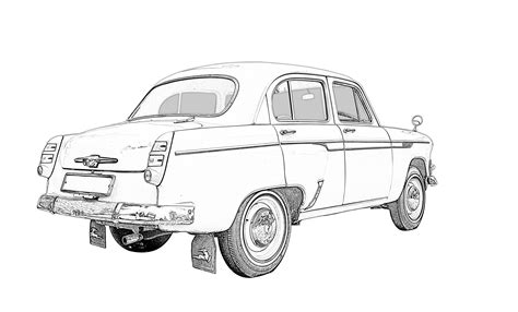 Classic Car, Moskvitch, Png Free Stock Photo - Public Domain Pictures