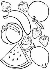 Printable Fruit Coloring Pages sketch template