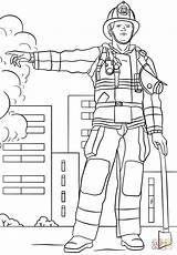 Firefighter coloring Page  Free Printable Coloring Pages sketch template