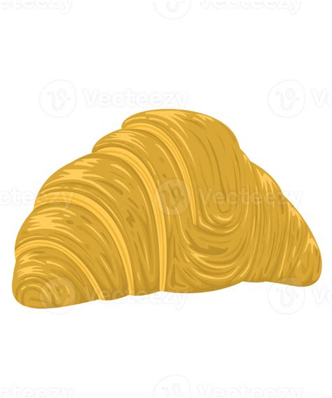 croissant bread cute design for coffee shop and product labels 24595369 PNG