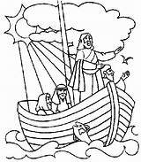 Jesus Calms The Storm Coloring Page At GetColoringscom  Free sketch template