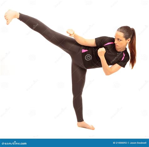 Karate Kick Stock Photography - Image: 21000092