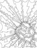 Explosion Coloring Pages sketch template