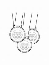 Medal coloring Pages sketch template