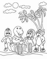 Barney And Friends Coloring Page sketch template