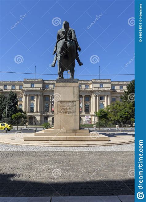 Statue of Carol I in Front of University Library in Bucharest, Romania Editorial Photo - Image ...