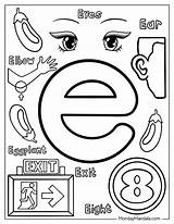 Letter E Coloring Pages To Download And Print For Free Classic sketch template