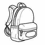 Premium Photo  Backpack coloring Page sketch template