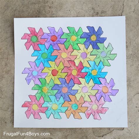 Flower Tessellation Activity for Kids (with a Printable Template ...