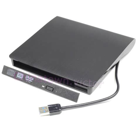 USB 3.0 External CD DVD RW Burner Drive Enclosure Case For 12.7mm SATA Externo