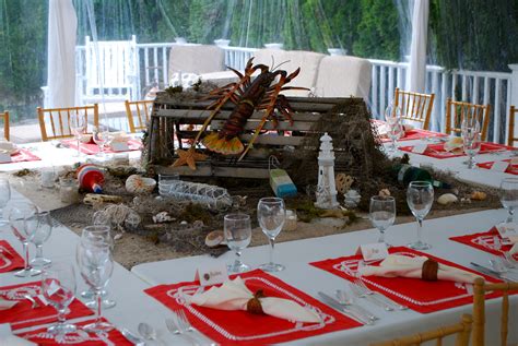 Centerpiece for Lobster Dinner Party | Lobster dinner, Seafood party ...