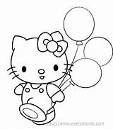 Hello Kitty Coloring Pages Happy Birthday  Nation sketch template
