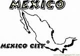 Mexico Flag Coloring Page Sheets Pages sketch template