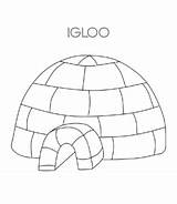Eskimo And Igloo Coloring Pages  Playing Learning sketch template