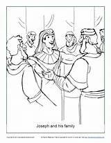 Joseph And The Well Coloring Page Sketch sketch template
