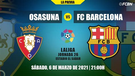 All you need to know about Osasuna-FC Barcelona of LaLiga